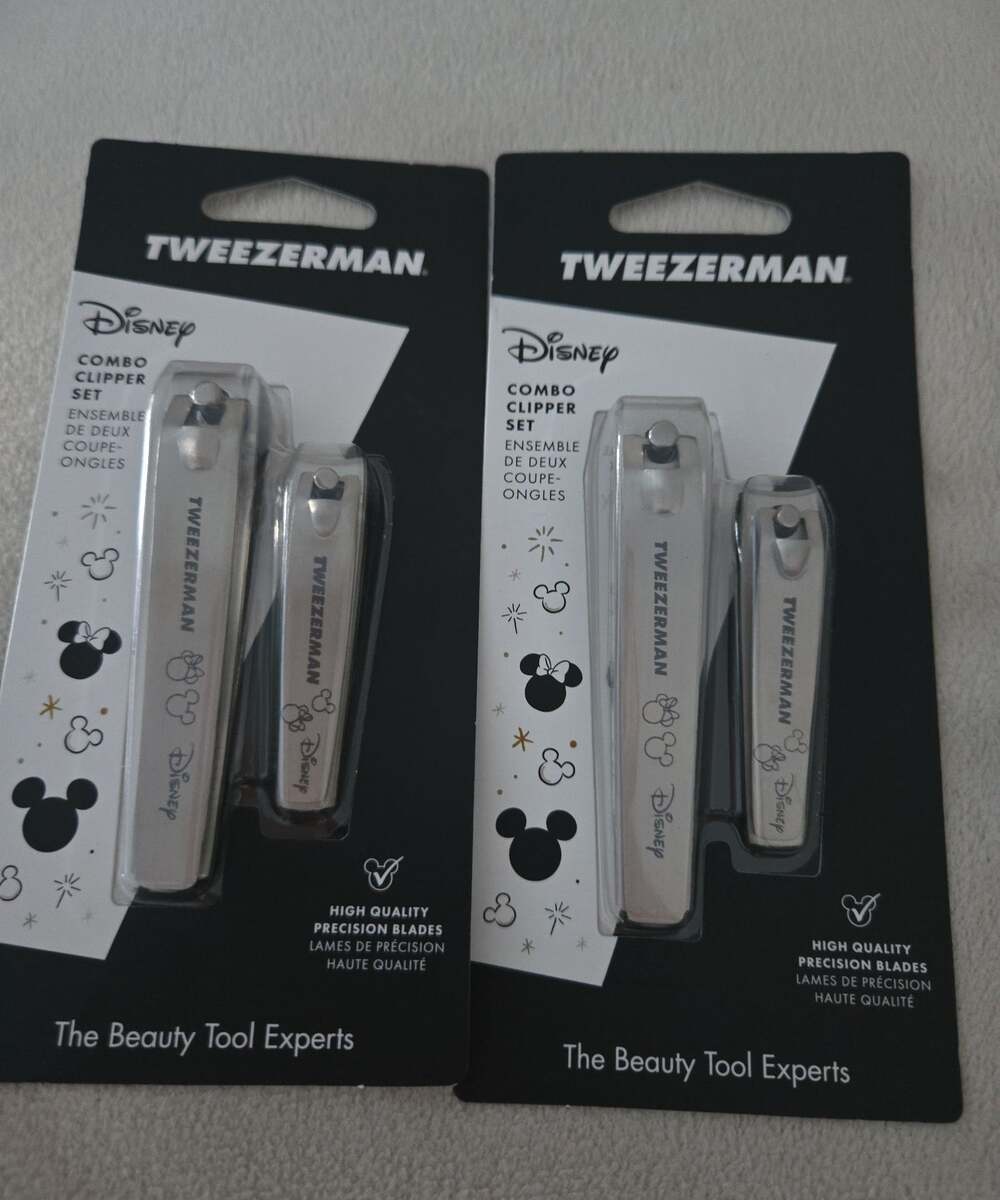 New lot of 2 Tweezeman combo nail clipper Disney